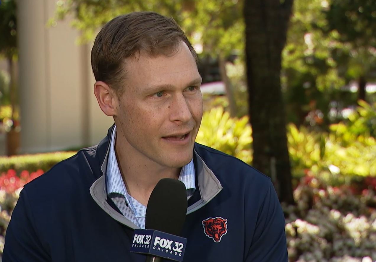 Lou catches up with Bears head coach Ben Johnson at the NFL Owner's Meetings