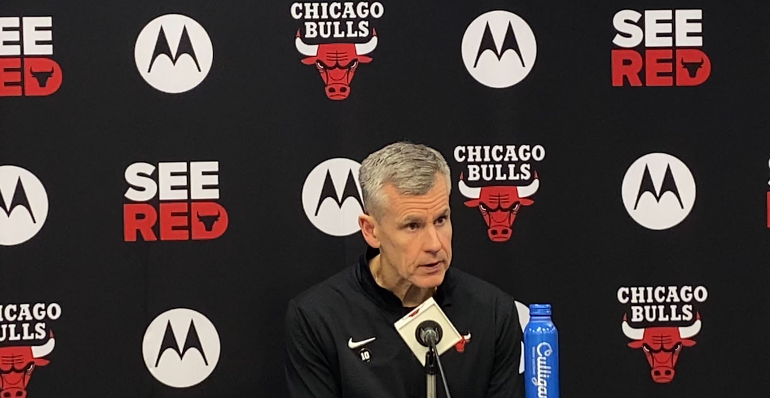 Billy Donovan talks after the Bulls clinch a third-straight Play-In berth