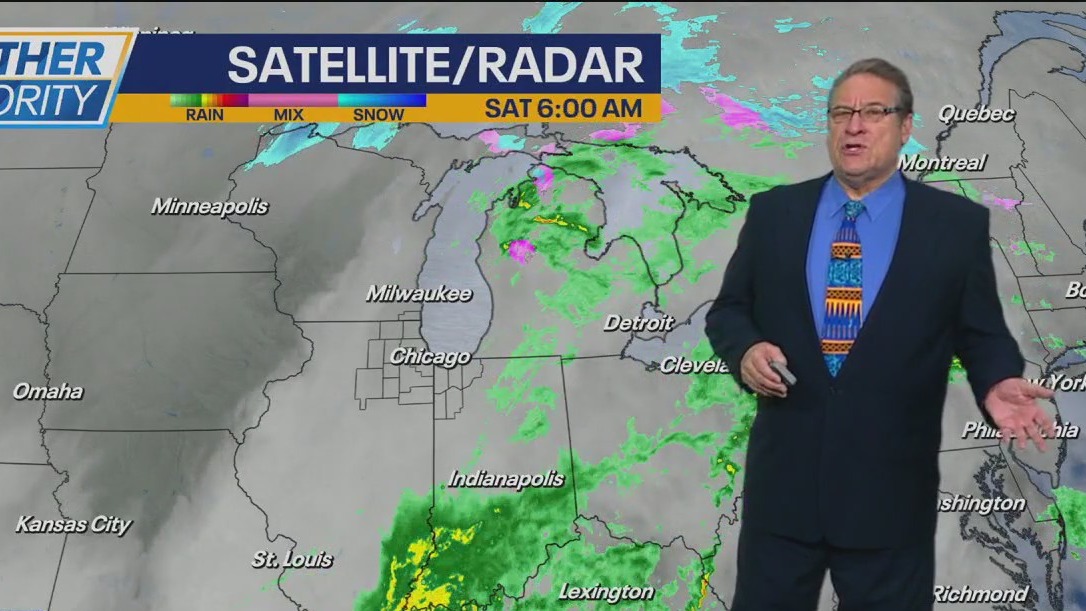 Chicago Weather: Minor sprinkles to begin Saturday, snow on the way