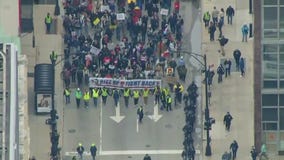 Chicago protest draws thousands in nationwide push against Trump, Musk policies