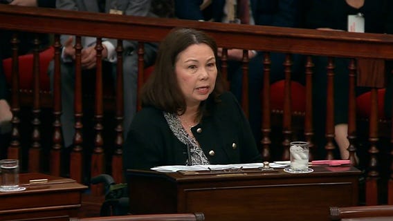 Sen. Tammy Duckworth, of Illinois, slams Trump's tariffs, federal budget cuts