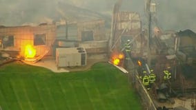 Crews battle fire at Joliet facility