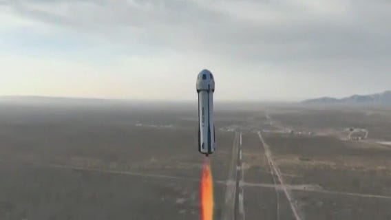 Blue Origin launches all-female flight with Katy Perry, 5 others