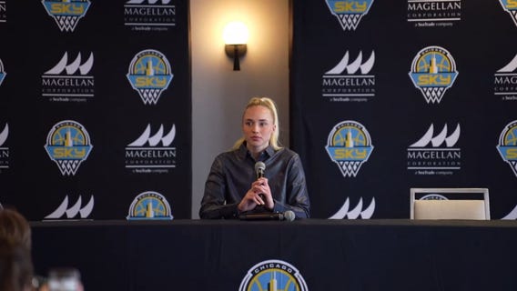 First-round pick Hailey Van Lith is introduced as the newest Chicago Sky guard