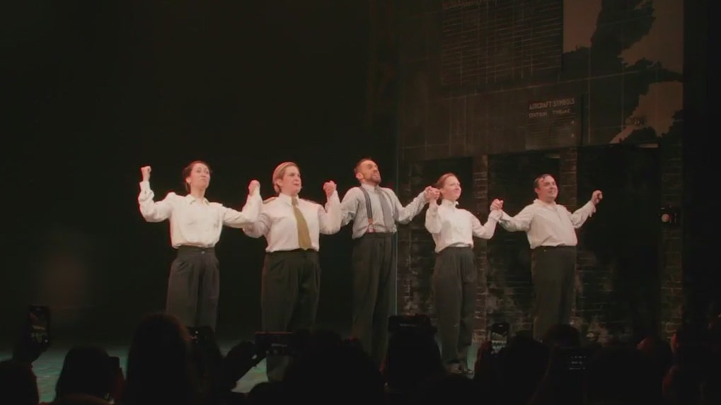 Broadway marquee dark due to tariff delay