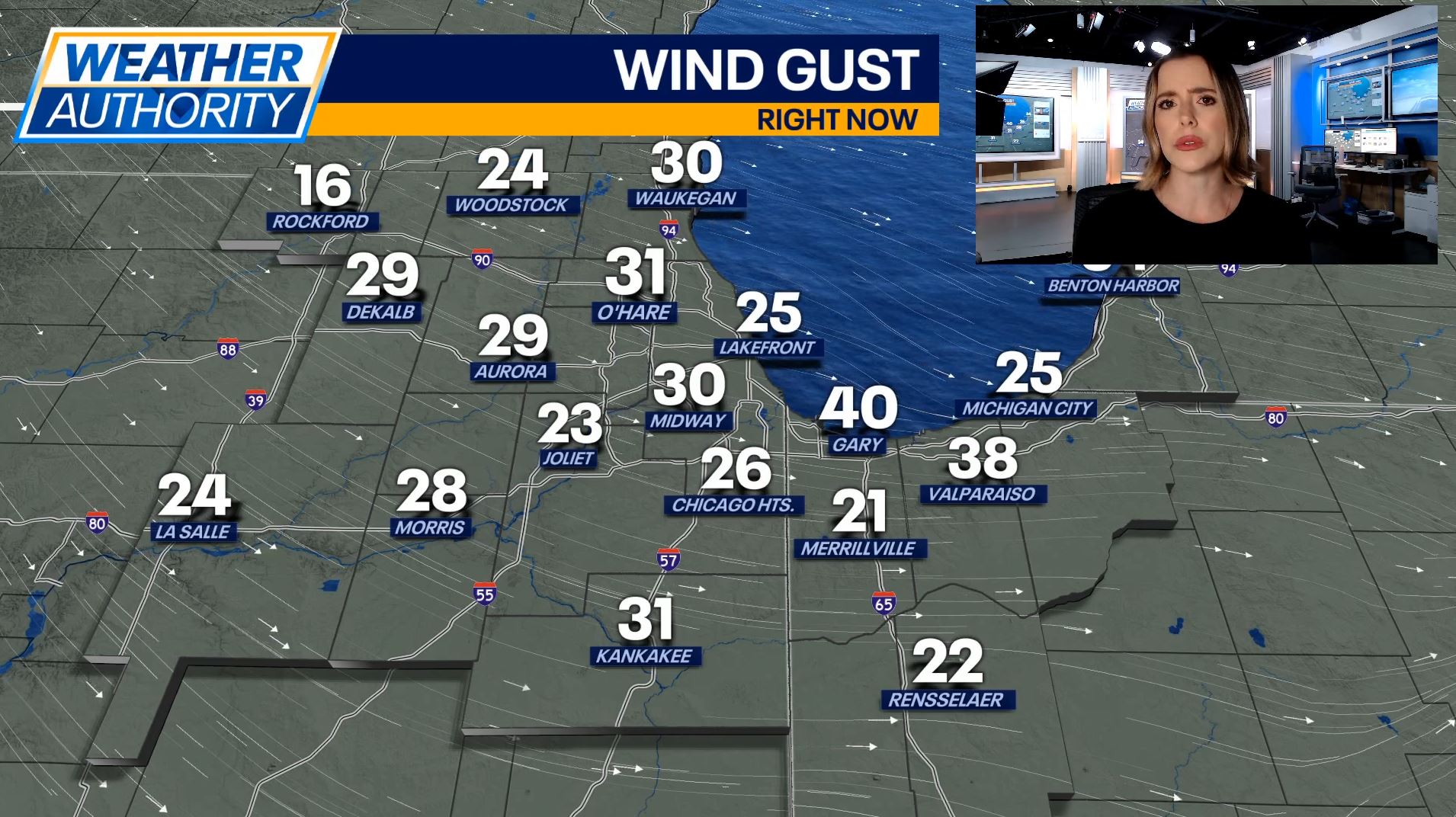 Chicago Weather: Gusty winds and mild temps kick off a wetter midweek