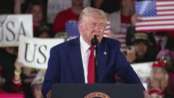 President Trump holds rally in Michigan to mark 100 days in office