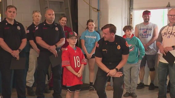 Indiana first responders celebrate 11-year-old boy's recovery