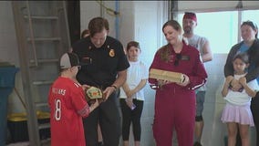 11-year-old Indiana boy becomes honorary firefighter