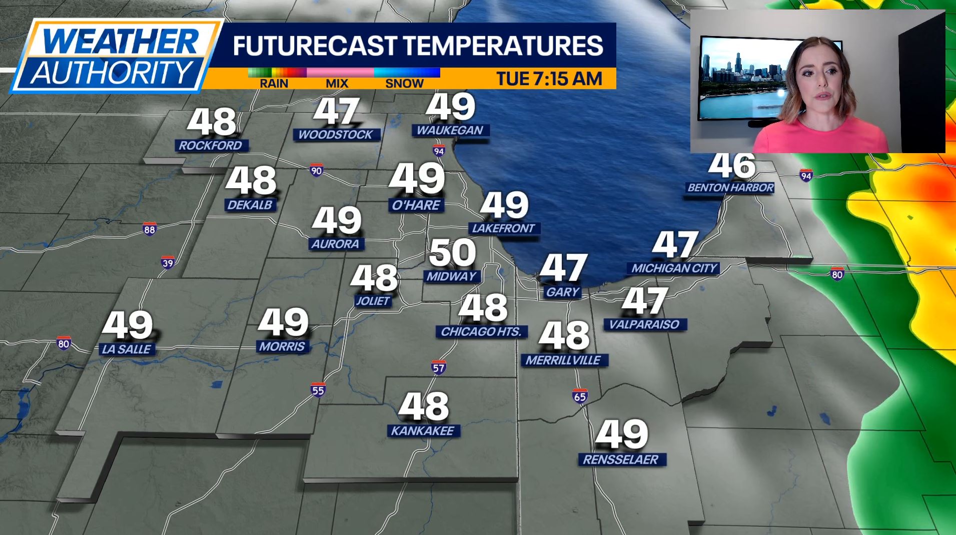 Chicago Weather: A cloudy, wet Monday leads to warmer, dry temps