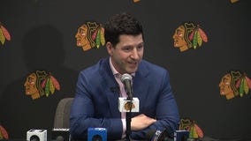 Blackhawks GM Kyle Davidson talks winning No. 3 overall pick, updates coaching search