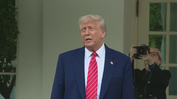 President Trump reacts to the first American being named pope