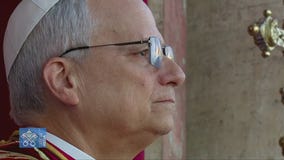 Pope Leo XIV delivers first blessing from the Vatican