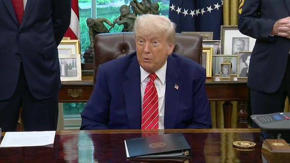 President Trump announces 'major trade deal' with UK