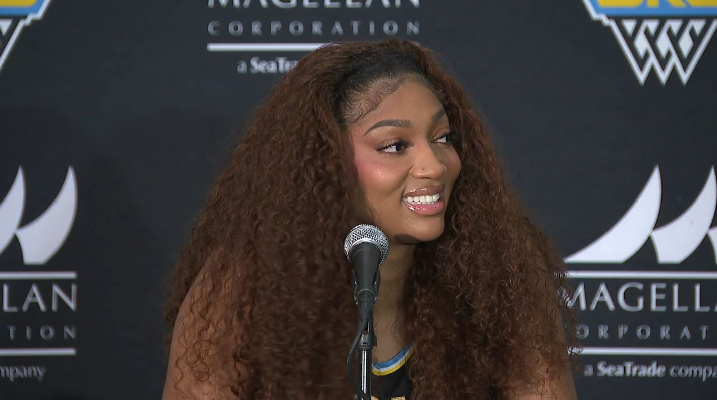 Angel Reese talks the upcoming season at Chicago Sky media day