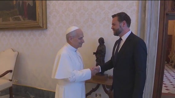 Vance delivers Bears jersey to Pope Leo XIV