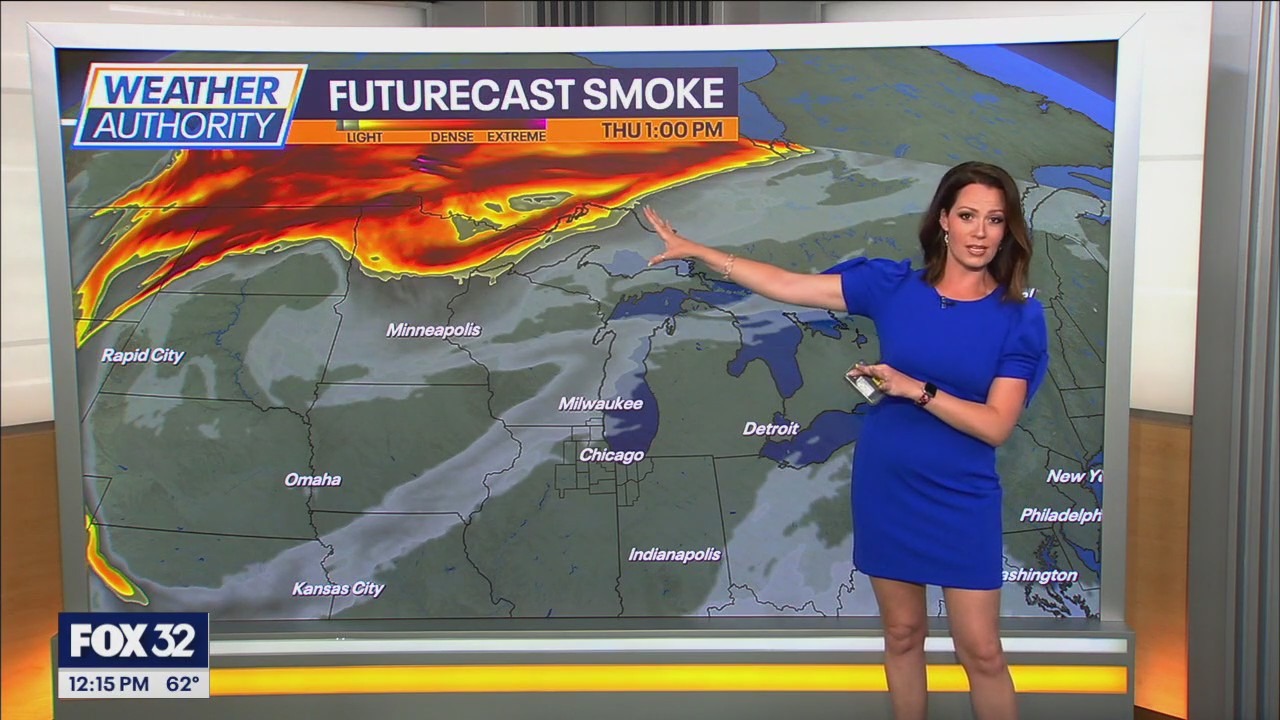 Canada wildfire smoke could impact Chicago