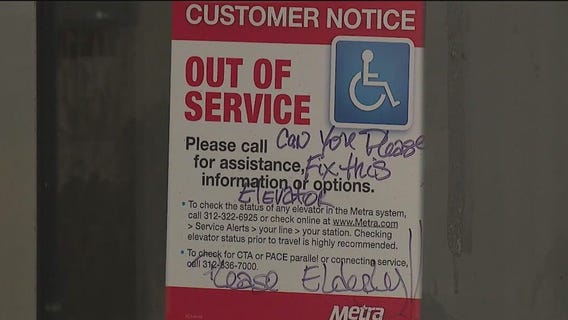 Busted elevator at Metra station frustrates commuters: 'Can you please fix this?'