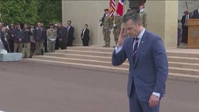 Hegseth marks D-Day in France, pushes for NATO spending boost