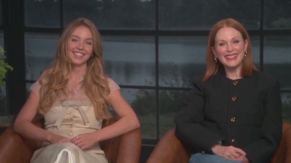 Sydney Sweeney and Julianne Moore on the benefits of breaking character between takes