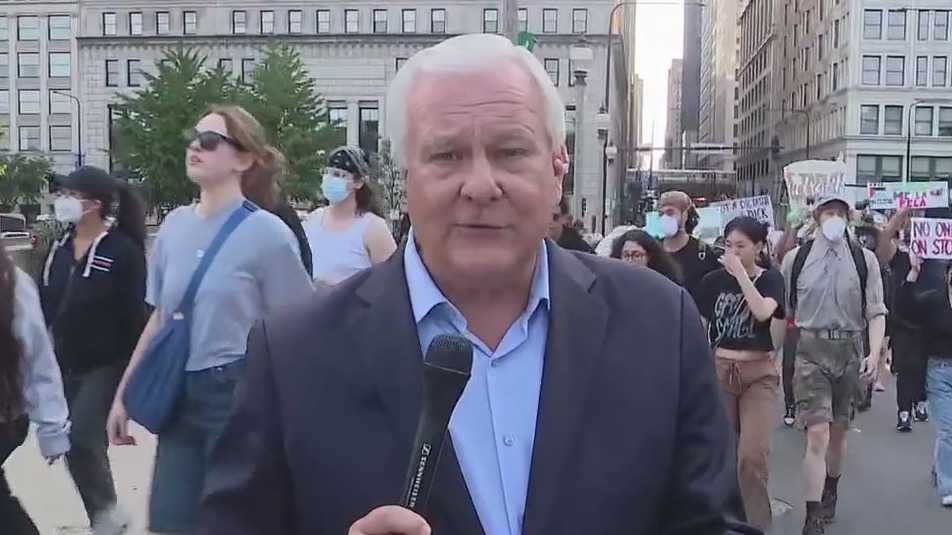 Chicago ICE Protests: Car speeds through crowd, streets closed