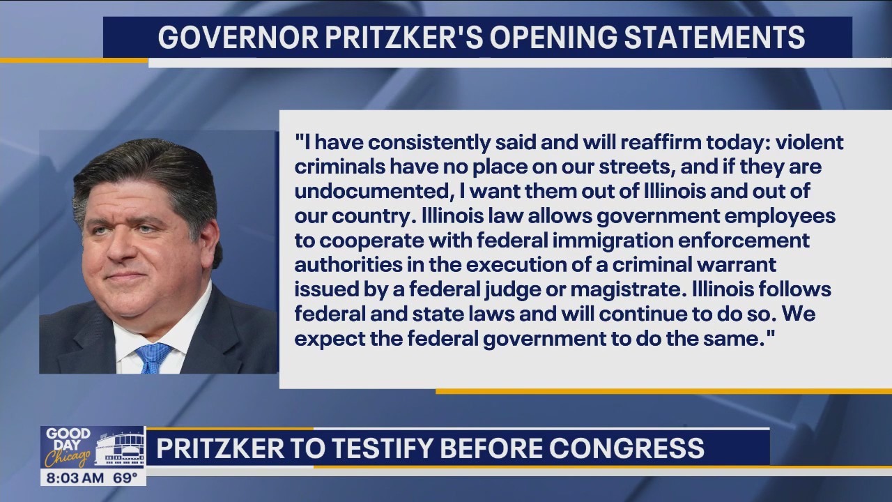 What to expect from Gov. Pritzker's testimony before Congress | FOX 32 ...