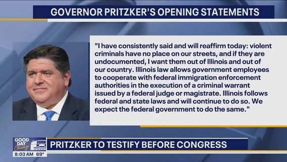 What to expect from Gov. Pritzker's testimony before Congress