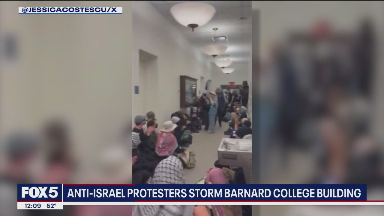 Pro-Palestinian protesters storm Barnard College building: Latest