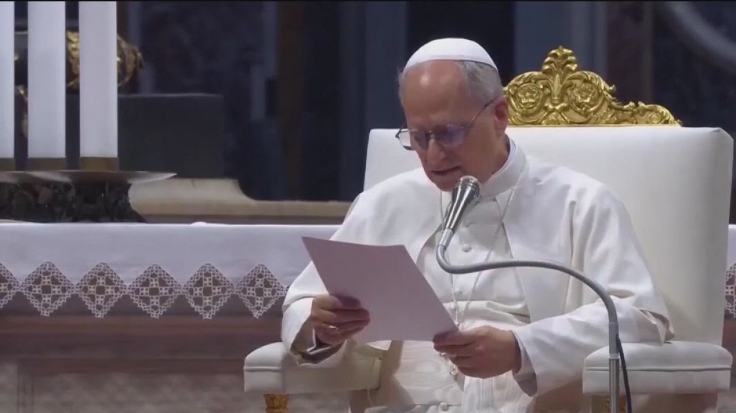 Pope Leo calls for peace between Israel and Iran