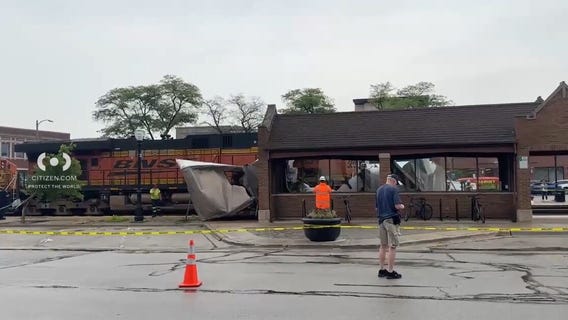 Train crashes into semi-truck at La Grange Metra stop
