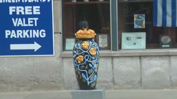 Greektown gets splash of art with new outdoor exhibit