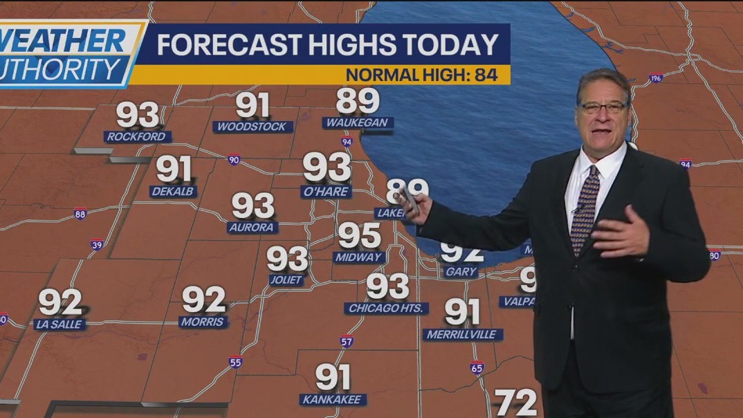 Chicago Weather: Hot, humid Sunday with temps feeling like 100 degrees