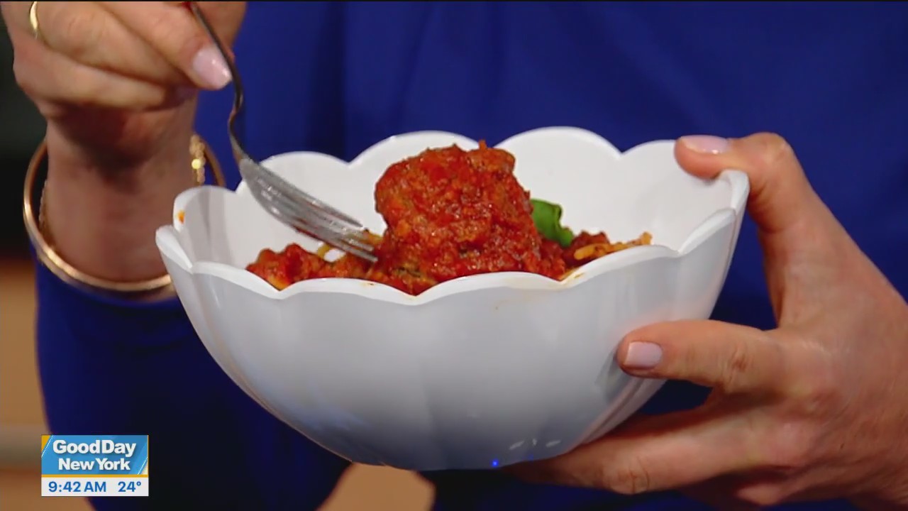 Antoinette Gangi demonstrates her viral meatball recipe