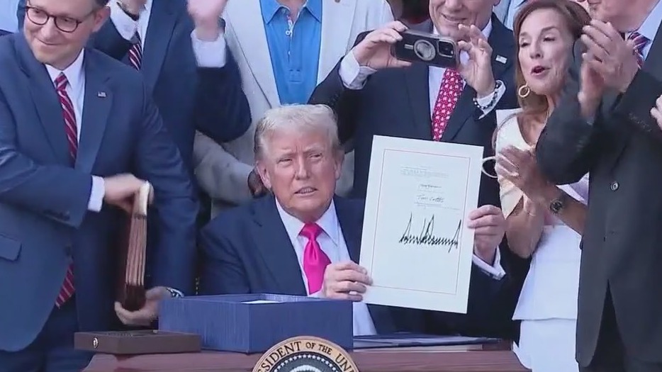 Trump touts 'Big Beautiful Bill' passage as Democrats attack it as unpopular