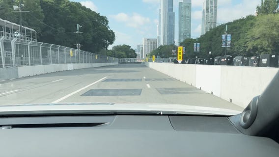 NASCAR Chicago Street Race: Fox 32's Scott Schneider gets a ride on the track