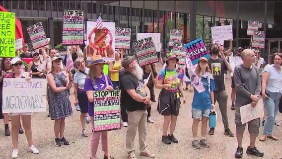 People's Independence Day protest against President Trump held in downtown Chicago
