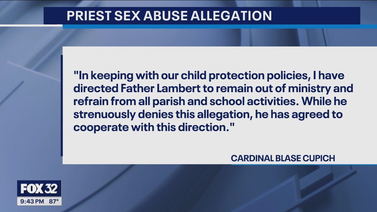Chicago area priest accused of sexual abuse of a minor