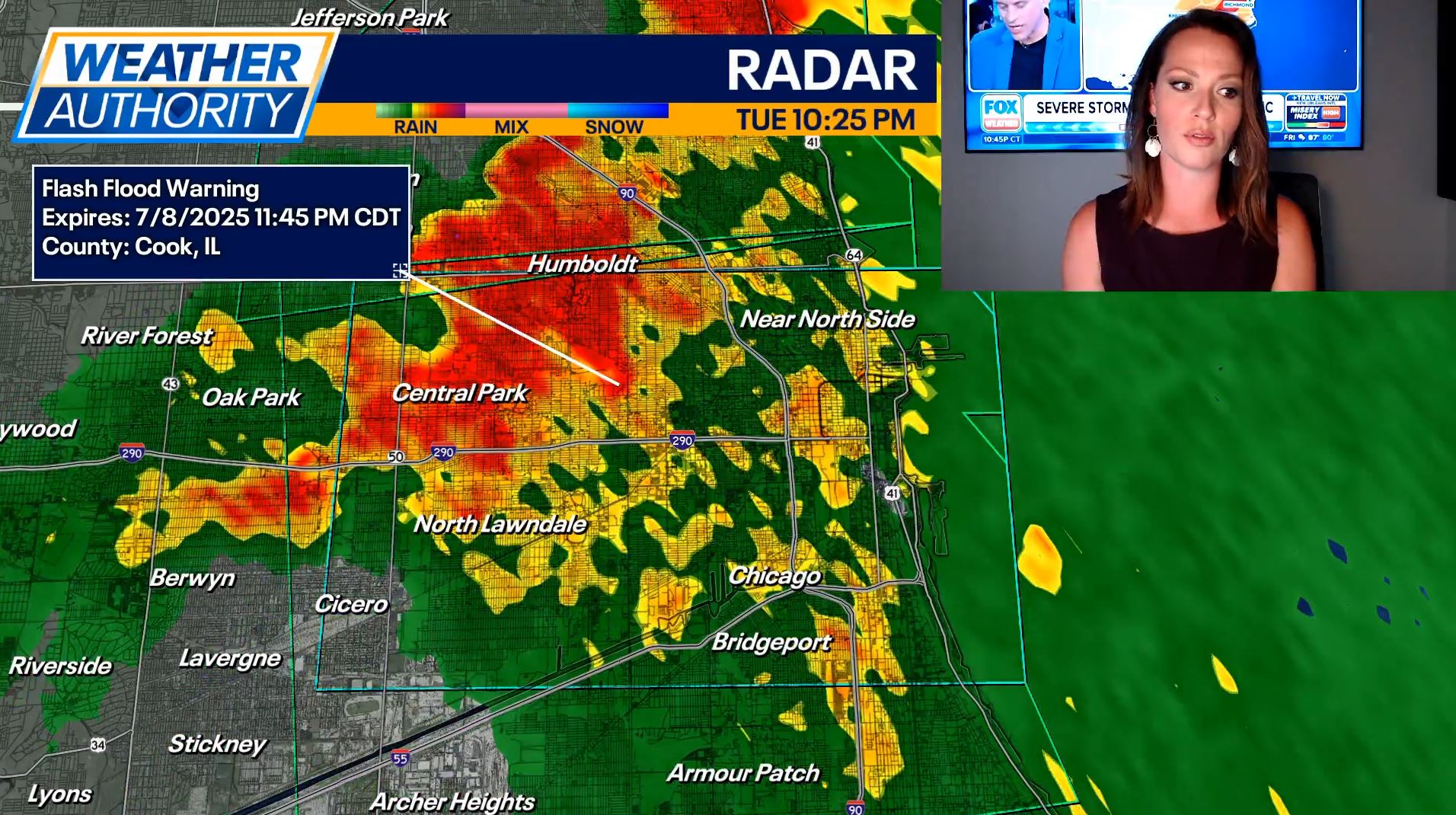 Chicago Weather: Flash flooding is occurring in Chicago