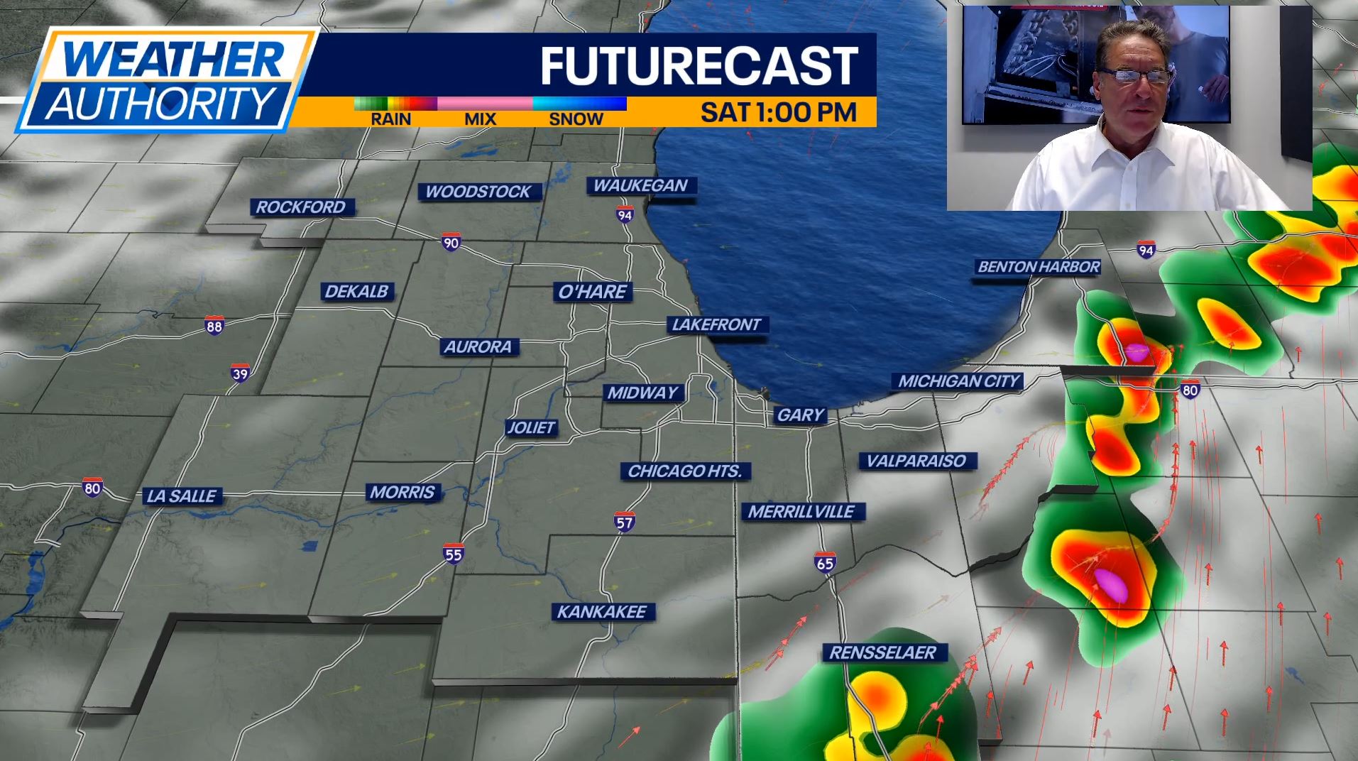 Chicago Weather: PM showers, storms possible south of city