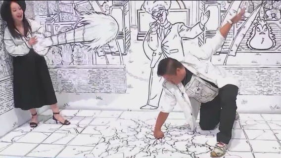 Step into a real-life comic book! Inside the viral 2D restaurant experience