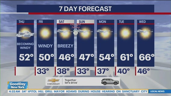 NYC weather forecast