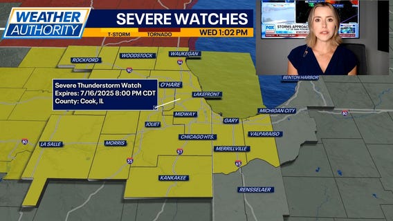 Chicago Weather: Tracking severe thunderstorms this afternoon