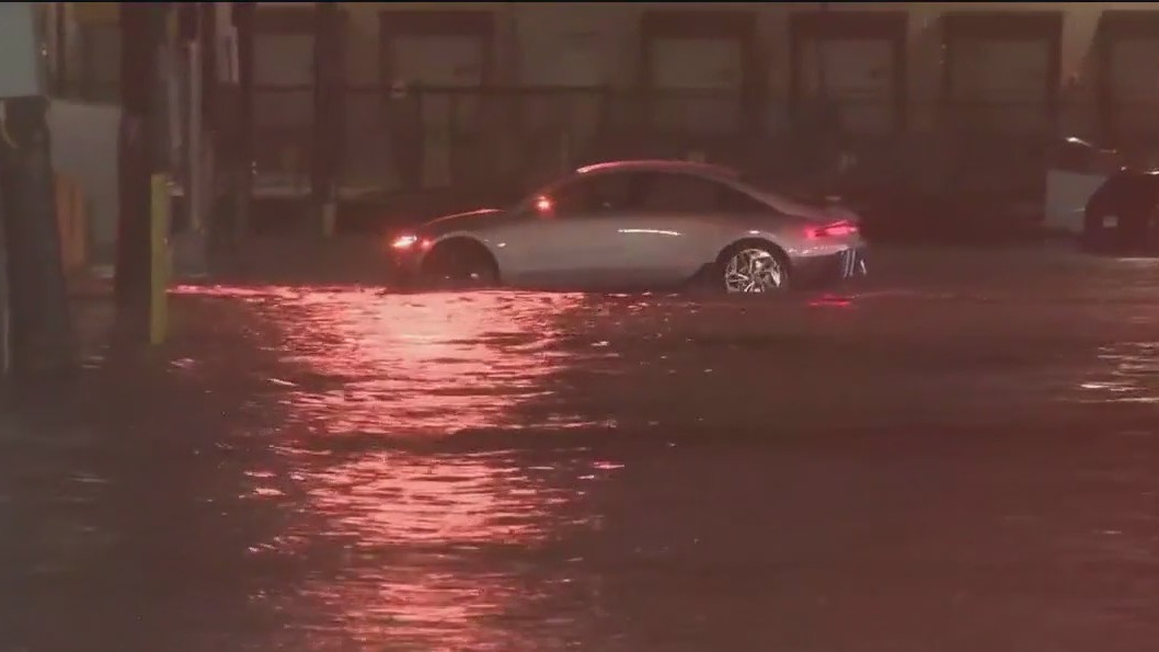 Heavy rain, flooding strands drivers in Newark