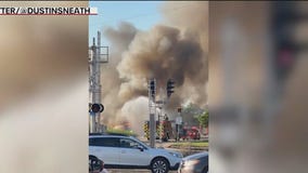 One person in hospital after motorcycle, semi crash in Itasca