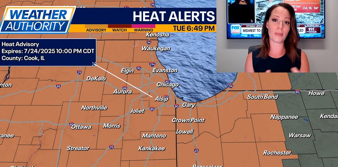 Chicago weather: Heat Advisory will go into effect Wednesday morning