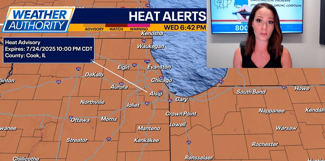 Chicago weather: Dangerous heat lingers through Thursday