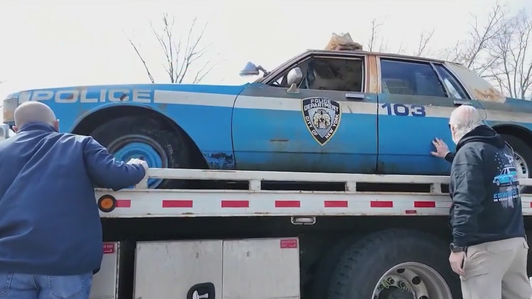 NYPD officers restore historic patrol car