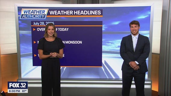 Chicago weather: Shower chances continue, cooldown on the way