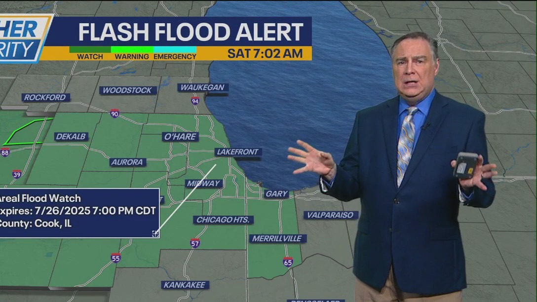 Chicago Weather: Flood Watch remains as more rain on the way