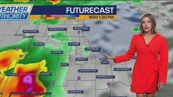 Chicago Weather: Tracking rain and storms throughout Wednesday afternoon